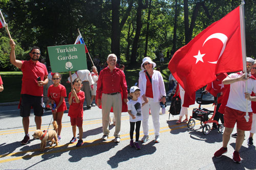 Turkish Garden in Parade of Flags on One World Day in Cleveland 2019